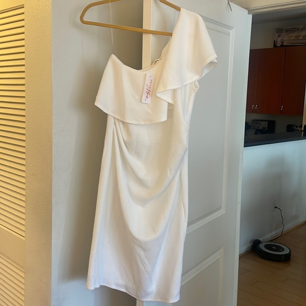 White off the shoulder dress